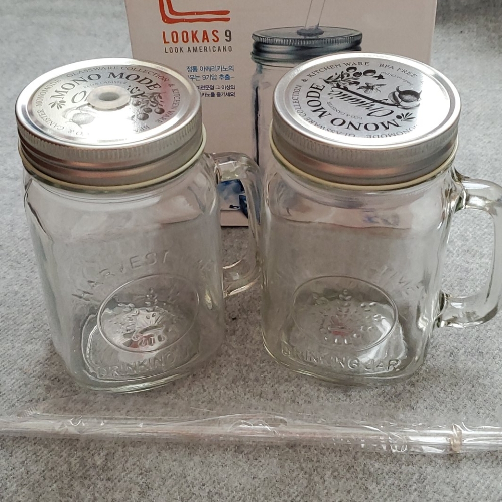 Glassware BPA Free Drink Jars